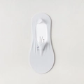 Calcetines invisibles blancos de seda de hielo para mujer con silicona antideslizante - Gris