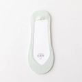 Women's light green seamless no-show ice silk socks with non-slip silicone heel - One Size / Light Green