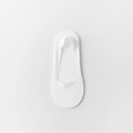 Calcetines invisibles blancos de seda de hielo para mujer con silicona antideslizante - Talla única / Blanco