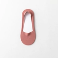 Calcetines invisibles transpirables color rojo pasta de frijol con diseño antideslizante - Talla única / Rosa empolvado
