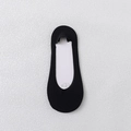 Calcetines invisibles negros de seda de hielo para mujer con silicona antideslizante - Talla única / Negro