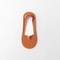 Breathable ice silk invisible boat sock in bright caramel orange with anti-slip silicone - One Size / Orange