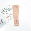 Manguitos de seda de hielo beige elásticos con puños antideslizantes para el sol - Color Piel