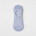 Breathable light blue-purple invisible low-cut mesh cotton socks for women - One Size / Blue