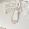 Calcetines invisibles de seda de hielo beige para mujer con silicona antideslizante - Rosa Oscuro