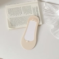 Beige ice silk invisible socks for women with anti-slip silicone and thin breathable mesh - Nude