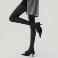Medias de compresión gris oscuro para mujer en tejido elástico para un efecto adelgazante - Talla única / gris oscuro