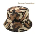 Three-color desert camouflage polyester sun hat with reinforced stitching for outdoors - 58cm One Size / Desert Camouflage
