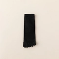 Calcetines negros de cinco dedos para hombre con textura de canalé y tejido de algodón - Talla única / Negro