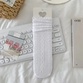 Calcetines blancos de encaje calado con motivos vintage y bordes con volantes - Talla única / Blanco