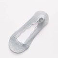 Calcetines invisibles de encaje para mujer en azul claro con silicona antideslizante - Talla única / Gris
