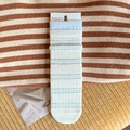 Calze giapponesi traspiranti da donna in azzurro e crema con motivo a righe - Taglia unica / A Righe Bianco Blu