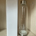 Portable crystal energy glass bottle with silver metal caps and white packaging box - Small Mouth Single Cup (Without Sleeve) / 450ml