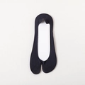 Calcetines invisibles tabi negros para mujer con puntera dividida y diseño de silicona suave - Talla única / Negro