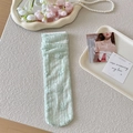Sweet light green floral lace socks with breathable mesh for Mary Jane shoes - One Size / Green