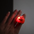 Halloween LED glowing orange pumpkin ring toy for kids with red light effect - Pumpkin Ring / Orange