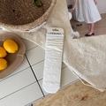 White lace hollow-out mid-calf socks with floral patterns and ruffled edges on card - Flower