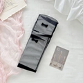 Chaussettes Lolita en tulle noir transparent avec des nœuds délicats en maille fine - Taille unique / Noir
