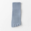 Herren Zehensocken in Hellblau mit atmungsaktivem Mesh und elastischen Rippbündchen - Einheitsgröße / Blau