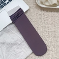 Jambières en tricot côtelé violet foncé avec texture élastique et emballage carte - Taille unique / Violet foncé