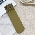 Chaussettes mi-mollet en velours côtelé vert olive pour femmes de style rétro - Taille unique / Vert Moutarde