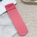 Chaussettes mi-mollet en velours côtelé rose corail avec design plissé pour femme - Taille unique / Rouge pastèque
