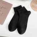 Calcetines tobilleros de malla transpirable para hombre en negro con puños elásticos - Talla única / Negro