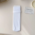Süße JK-Stil Samtsocken in Weiß mit breitem Rippbündchen und schlichter Verpackung - Einheitsgröße / Weiß
