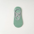 Lichtgroene yogasokken met grijze kruisbanden en antislip siliconen gripzolen - Eén maat / Groen