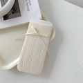 Ballett-Stil cremeweiße Socken mit Lochmuster, Rippenstruktur und Bandschleife - Einheitsgröße / Beige