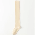 Chaussettes montantes côtelées en tricot crème blanc cassé avec coupe extensible - Taille unique / Beige Clair