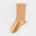 Damen Stulpen-Socken aus Baumwolle in Ingwergelb für tägliches Styling mit weißen Schuhen - Einheitsgröße / Orange