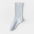 Calcetines de punto azul claro para mujer estilo media pierna para un look casual - Talla única / Azul Grisáceo