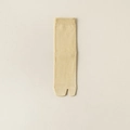 Japanese style pale yellow tabi socks featuring a minimalist vertical knit texture - Yellow
