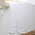 Calze bianche al ginocchio con motivi jacquard a cuore e morbido bordo a costine - Bianco