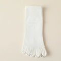Witte yoga teensokken met antislip siliconen grip voor pilates en binnensport - Eén maat / Wit