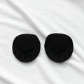 Unsichtbare schwarze Fünf-Finger-Vorderfußpolster aus Eisseide für High Heels - Einheitsgröße / Schwarz