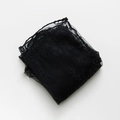 Chaussettes élégantes en dentelle noire avec motifs floraux ajourés et mesh style rétro - Noir