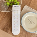 Zachte witte sokken met kleurrijke kersenjacquard en een fijne geribbelde textuur - Kers Borduurwerk Halfhoge Sokken / Kers (Wit)