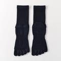 Calcetines de cinco dedos azul marino para hombre en algodón transpirable y suave - Talla única / Azul Marino
