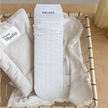 Weiße Socken mit Zopfmuster und vertikaler Jacquard-Textur für Damen im JK-Stil - Herz