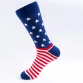 Calze da uomo in cotone con motivo classico a stelle e strisce della bandiera USA - UE 41-46 / Design Senza Cuciture a Stelle e Strisce