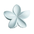 Light blue plumeria flower hair claw clip in matte resin for thick hair styling - 8 Bauhinia - Light Blue