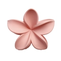 Matte light pink plumeria flower hair claw clip with five-petal summer vacation style - 8. Bauhinia - Pink