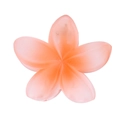 Pink and orange gradient plumeria flower hair claw clip for elegant women's hairstyles - 4CM Matte Gradient - Orange