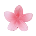 Translucent pink plumeria flower hair claw clip made of high-quality resin material - 4cm Frosted Gradient Red