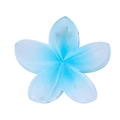 Blue plumeria flower hair claw clip with gradient matte finish for thick hair - 4cm Frosted Gradient Blue