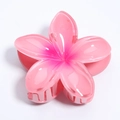 Pink gradient frangipani hair claw clip with glossy acrylic petals for styling - 7. Bauhinia Flowers Gradually Turn Pink