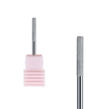 Professional silver alloy nail drill bit with a pink base for cuticle removal - Professional Nail Drill Bit (HK-68)