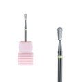 Alloy nail drill bit with yellow ring marker and pink base for professional manicures - Professional Nail Drill Bit (HK-69)